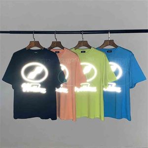 Men's Tshirts Summer Welldone m Reflective Casual Tshirts We Done Tshirt Men Women Loose Trendy t Shirt Fast