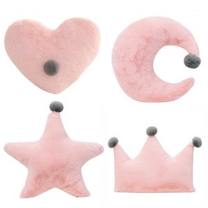 Cushion/Decorative Pillow Fuwatacchi Comfort Seat Cushion Plush Pink Star Moon Heart Crown Stuffed Soft Home Sofa Decor Birthday Gift