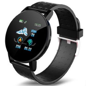 Novo 119Plus Bluetooth Smart Bracelet Sports Pedômetro Coração Pressão arterial