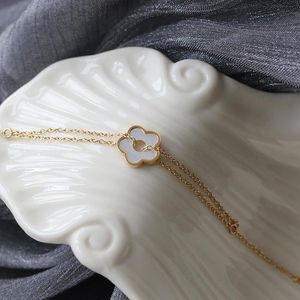 Länk, Kedja 18k Guldskal Daisy Crystal Round Charm Armband för Kvinnor Bangle Bröllop Smycken Party Par Gåvor Korea Fashion
