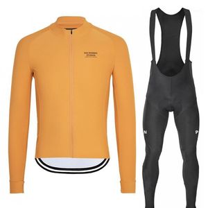 Pro Team PNS Autumn Mäns Cykling Jersey Set Långärmad MTB Bike Cycle Kläder Wear Bib Gel Pad Suit Ropa de Ciclismo1
