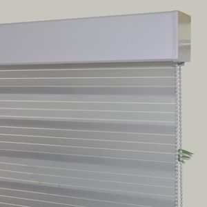 Blinds Smart Matters Grey Zebra Light Filtering Day Night Roller Manual Cord Shades For Livingroom Bedroom Custom Made