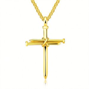 Cross Necklace Pendant Fashion Chain Necklace Gold Silver Jewelry Women Present Designer Halsband Cross Plate Plate 809