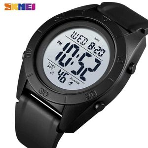 SKMEI Outdoor Sport Men Watch Hållbar Digital Vattentät Armband Hour 2Time Alarm Klock Klockor för Mens LED Montre Homme 1591 Q0524