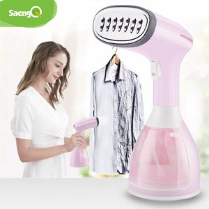 Wäschereigeräte SaengQ Handheld Garment Steamer 1500 W Haushaltsstoff-Dampfbügeleisen 280 ml tragbares Mini-Vertikal-Schnellheizgerät für Kleidung