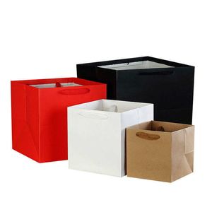 15*15 20*20 30*30 candy paper packaging flower gift box gift bag square cookie bags 210724