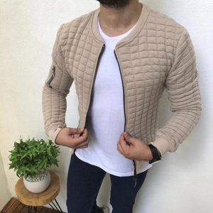 Мужские куртки 2021 Spring Sports Casual Men Jacket Осень Slim Fit Zipper Long Eleve Coat Cardigan