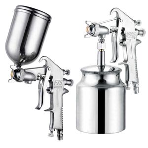 400 мл распылительной пистолет Pun Professional Pneumatic Airbrush Sprayer Sprayer Alloy Patterizer инструмент с бункером для покраски 210719