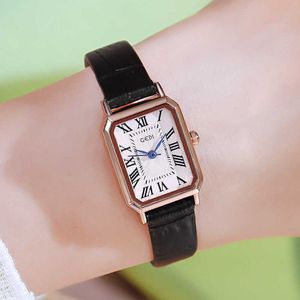 Новая vibrato net red gedi Ladies Watch Fashion Trend Trend Водонепроницаемая корейская версия простого стиля белых воротничков