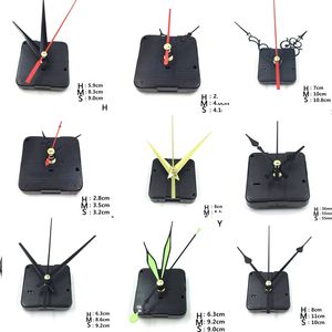 Hanging DIY Quartz Watch Silent Wall Movement Quartz repair Clock Mechanism Parts with needles 1 set new