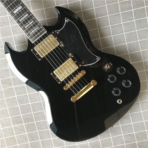 High Quality black SG Electric Guitar ,Mahogany body and neck,Rosewood Fingerboard
