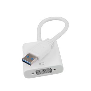 USB3.0 till VGA Video Graphic Converter Card Display Extern kabel 1080p Connectors Adapter för PC -bärbar dator