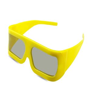 Quadro amarelo IMAX Óculos 3D polarizada Linear 3D-vidro para 3DMovies