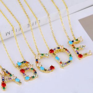 13 Första av 26 bokstäver A - M Alfabet Brev Initialer Charms Hängsmycke Halsband Tillbehör Riversr Handgjorda Rainbow Crystals Opal Gems DIY Smycken Göra leveranser