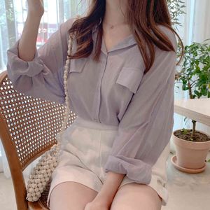 white Shirt Spring Casual female Tops Long sleeve Linen Cotton Girls Blouse Autumn Plus Size purple Women Blouses femme 210417