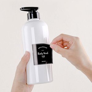 Loção De Embrulho venda por atacado-Garrafas de banheiro embrulhado Banheiro Rótulos de etiqueta de calção de loção de loção rótulos de sabão Classificação de condicionador de shampoo à prova d água