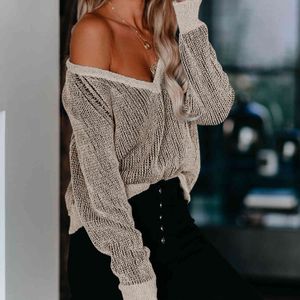Gray pullovers sweater female casual loose oversized soft cotton sweater jumper women autumn winter knitted tops outfit sweater 210415