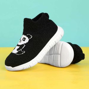 Brand Designer Autumn Sports Sneakers Shoes Boy High Top Flying Knit Socks Shoes Baby Fashion Personality Children Shoes G1025