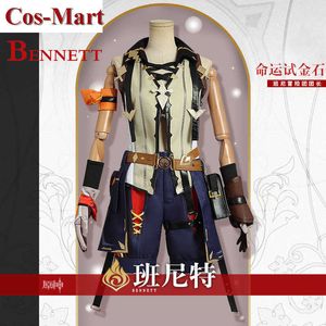 Hot Game Genshin Impacto Bennett Cosplay Fashion Moda Uniformes Atividade Role Rap Play Clothing Hout-end Custom-Make Y0903