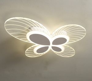 Nordic LED Ceiling Lamp Golden Butterfly Acrylic Chandelier Light For Living Dining Room Bedroom Kitchen Home Decor Fixtures Lights