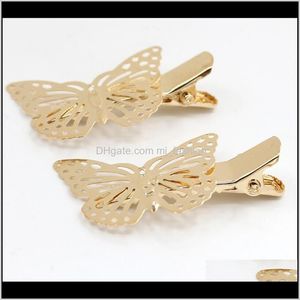 Clips Barrettes JewelryButterfly Hairpins Clip for Women Girl Fashion Top Grade Hair Head Dress smycken 1175 Drop Delivery 2021 Q8nmt