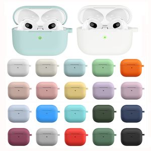 Hörlurs tillbehör hörlurar täcker fall för Apple Earpuds AirPods 3 Multi Colors Protector Fodral