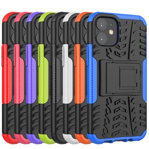 Per iPhone 13 Mini Pro Mini Pro Max XS XR Cases Hard TPU + PC con supporto antiurto Ibrido proteggere la copertura posteriore