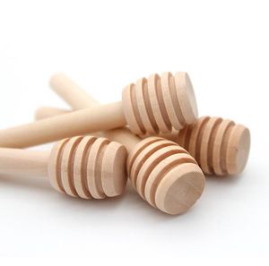 Honungsrör Bar Blandning Handtag Sköja Praktisk 1pc Trä Dipper Långa pinnar Tillbehör Honeys Köksredskap Mini Wooden Stick Sn4399