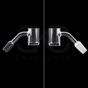 Male female clear frosted joint style smoking accessories thick bottom flat top Quartz Banger cost-effective for Nail Water Pipes Bong Dab Rig