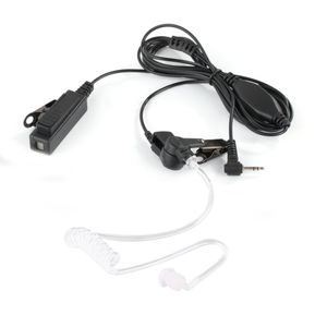 1 Transparent PIN-kateter Luftkanal Headset för Motorola T5428 Walkie Talkie Covert Acoustic Tube Earpiece med PTT