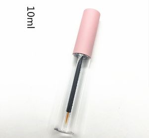 10 ML Empty Lip Gloss Packing Bottles Tubes Pink Plastic Cosmetic Container Refillable DIY Mascara Eyeliner Eyelash Liquid Tube