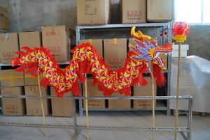 4m Storlek 5 för 4 Student Steg Slitage Silk Tyg Spring Day Dragon Dance Original kinesiska Folkfestival Apparel Prop Celebration Party Costume Carnival