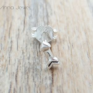 Autentisk 925 Sterling Silver Pandora Min Arrow Single Stud Örhängen Lyxig för Kvinnor Män Tjej Alla hjärtans dag Födelsedagspresent 298551c00