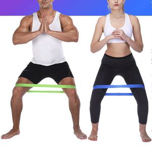 5 Renkler Yoga Direnç Kauçuk Bantlar Kapalı Açık Fitness Ekipmanları 0.35mm-1.1mm Pilates Spor Eğitim Egzersiz Elastik Bantlar H1026