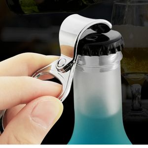 Drycker ring Pull Can Key Rings Metal Summer Beer Bottle Opener Keychain Holder hänger Kök Bar Handverktyg Fashion Will och Sandy