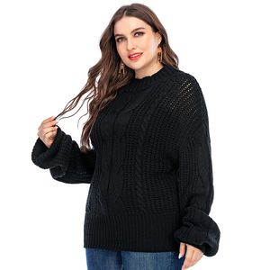 Kvinnor Oversized Sweater s och Pullovers Plus Size Winter Girls Long Pullover 210428