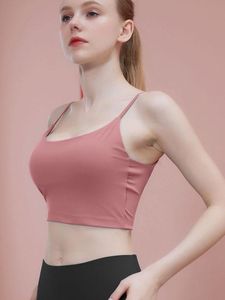 Own Brand 2020 New Sexy Back Padded Sports Underwear Absorption Yoga Vest Can Be Worn outside Quick-Drying Breathable Fitness Bra