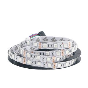 50 metre LED Şerit Işık 5050 SMD 150 300LED 5 M RGB LED Esnek Şerit 12 V Su Geçirmez IP65 3M Bantlı