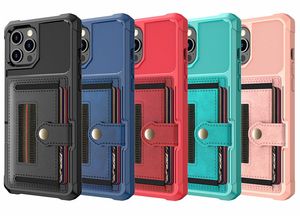 Capas de telefone da carteira para iPhone 12 Mini 11 Pro Max XS XR 6 7 8 Plus Samsung Note20 S20 S21 Ultra PU Couro Flip Cartão Voltar Capa