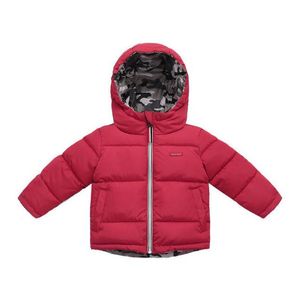 Dubbelsidig slitage Pojkar Flickor Kamouflage Down Coat Padded Jacket Kids Hooded Parka Coats Höst Vinter Tjockta Vajor Jackor Barnkläder