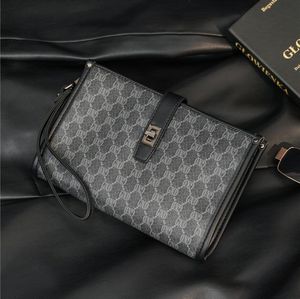 Factory Outlet mens shoulder bags street printed envelopes handbag vintage leathers storage wallets multifunctional colour matching leather men mobile phone bag