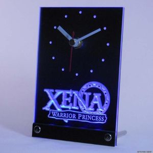 Relógios de parede TNC0239 Xena Princess Table Desk 3D LED Clock
