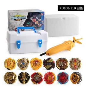 12PCS B-X TOUPIE BURST BEYBLADE Tops Set Launchers Toys Metal God Burst Bey Blade Blades Toy bay blade bables X0528