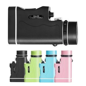 MOGE 10X30 HD Monóculos embutidos Telescópio Lanterna Colorido Colorido Monocular Monocular Night Vision - Preto