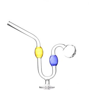 スナケルクのガラスの煙の管の曲がったオイルのバーナーパイプタバコの水道管のDABリグボーホッカーシシャ水道管