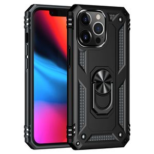 Casos de anéis magnéticos para iPhone 13 pro max grau militar híbrido híbrido hard tpu toque à prova de choque à prova de choque