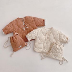 Söt varma vinter barn tjejer kappa med ryggsäck barn jacka pojkar ytterkläder rockar bomull pojke tjockna baby kläder för 9m-3t 210413