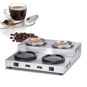 Electric Stove Double-Head Coffee Boiler Coffee Boiling Machine with Coffee Warmer