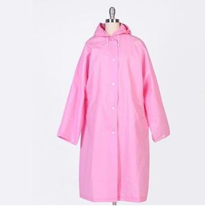 Impermeabile in EVA Cappotto antipioggia impermeabile con cappuccio Escursionismo all'aperto Poncho trasparente Impermeabile leggero ambientale portatile Cappotto a vento lungo