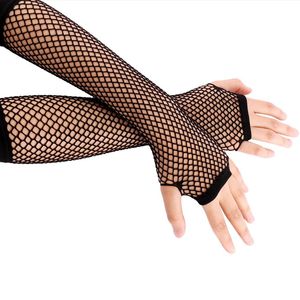 Summer Fingerless Gloves achat en gros de Fashion néon fishnette sans doigt long gants jambe bras de poignetier porter une robe de fantaisie pour les femmes sexy belles armes chaudes